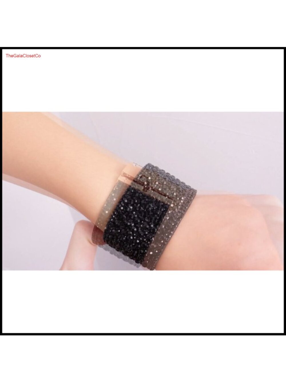 Rhinestone Leather Cuff Bracelet Wide Bangle Statement Jewelry Gift - Picture 3 of 6